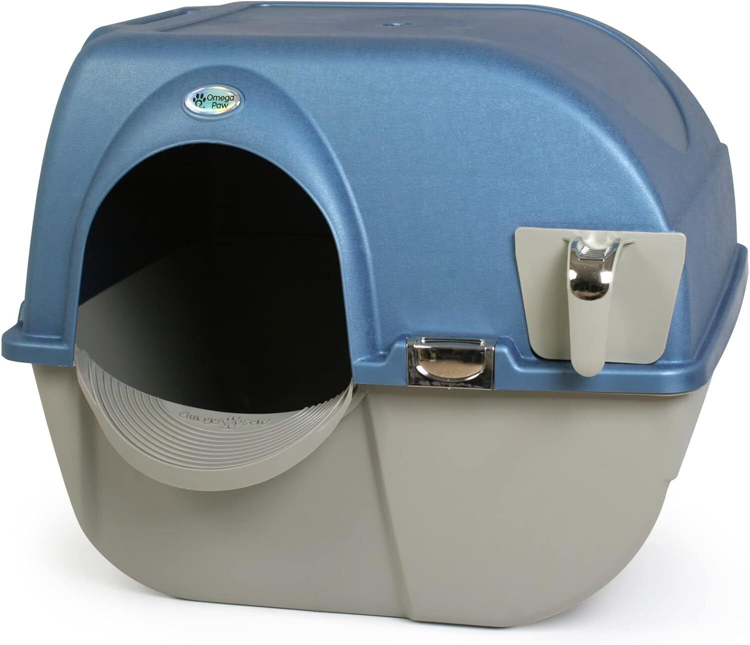 Omega Paw Premium Roll 'n Clean Litter Box Large,Cat, Peral Blue (PR-RA20-1) Does not apply - фотография #2