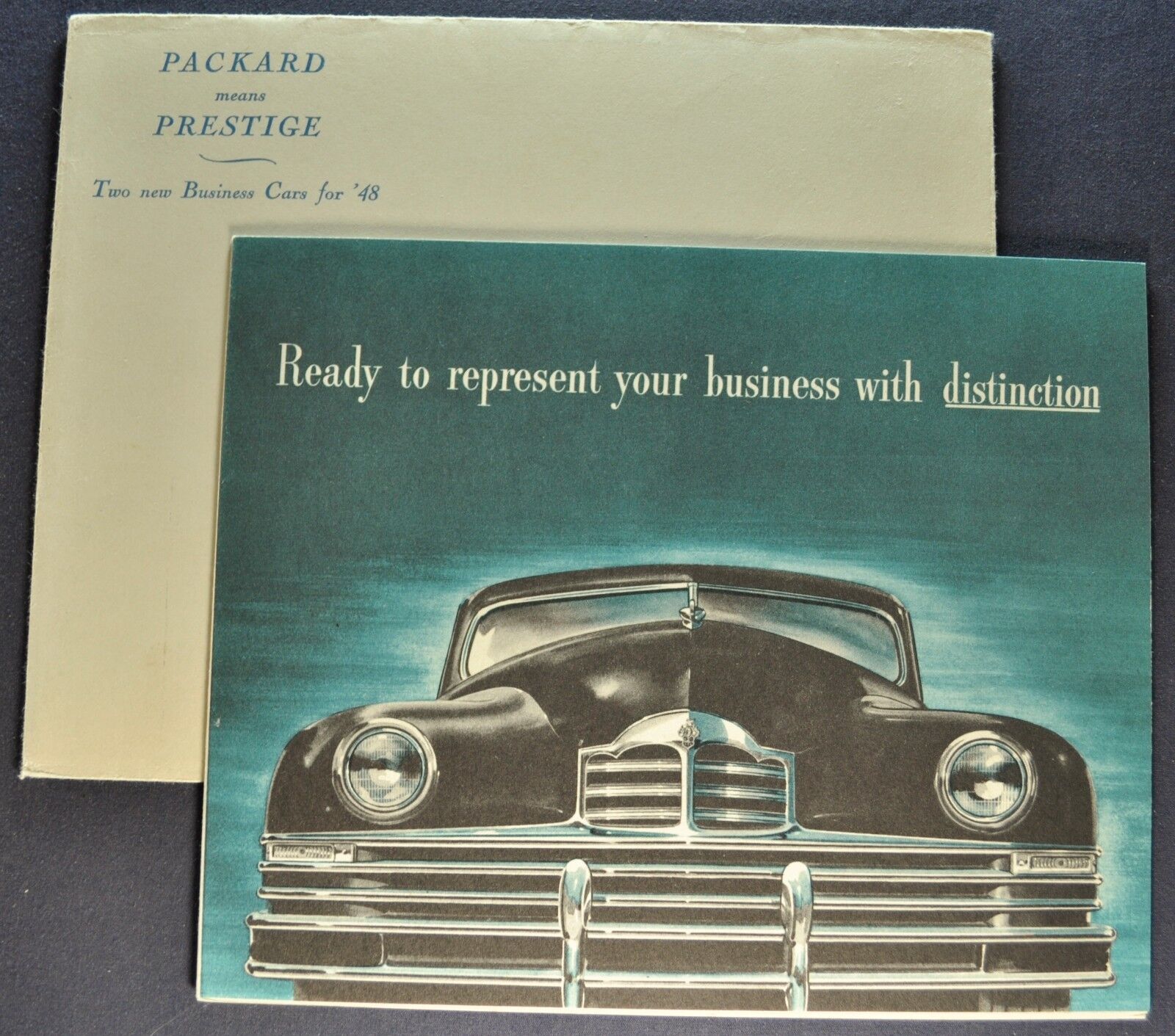 1948 Packard Super Eight 8 Business Limousine Brochure + Env Excellent Original Без бренда Super Eight Limousine