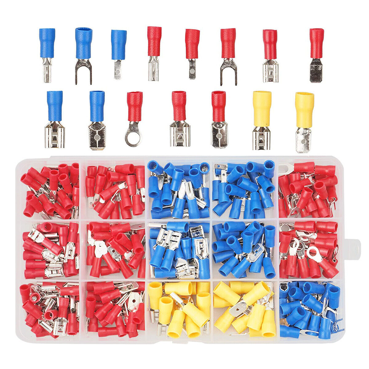280PCS Assorted Crimp Spade Terminal Insulated Electrical Wire Connector Kit Set Unbranded Does Not Apply - фотография #12