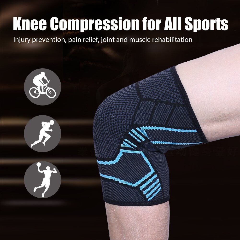 2x Knee Sleeve Compression Brace Support For Sport Joint Arthritis Pain Relief LotFancy S,M,L - фотография #9