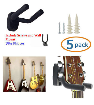  5-PACK Guitar Hanger Hook Holder Wall Mount Display Acoustic Electric, GRAK-Q5 Top Stage GRAK1-Q5 - фотография #2