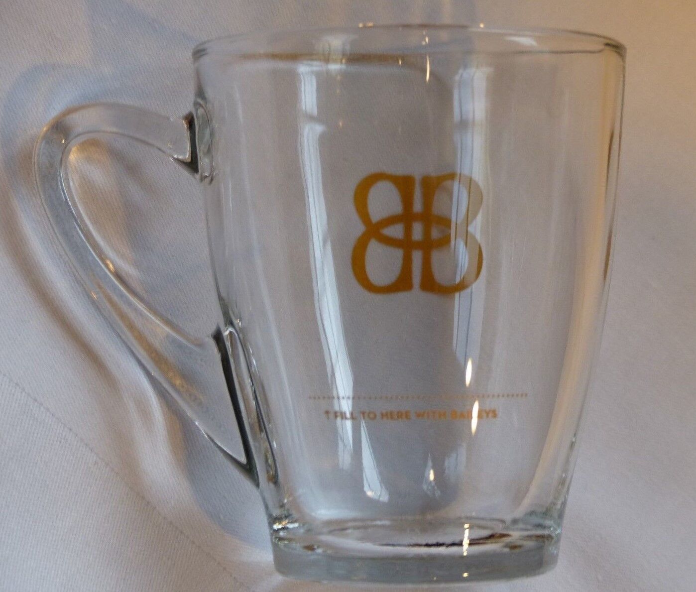Bailey's Logo Glass Cup Mug With Handle Collectible Gift Без бренда - фотография #3
