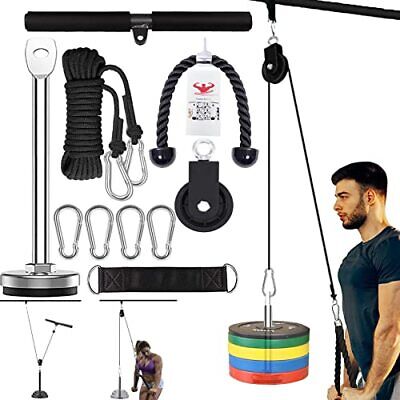 Cable Pulley System Upgraded DIY LAT and Lift Weight Pulley Nylon 100'' Does not apply Does Not Apply - фотография #2