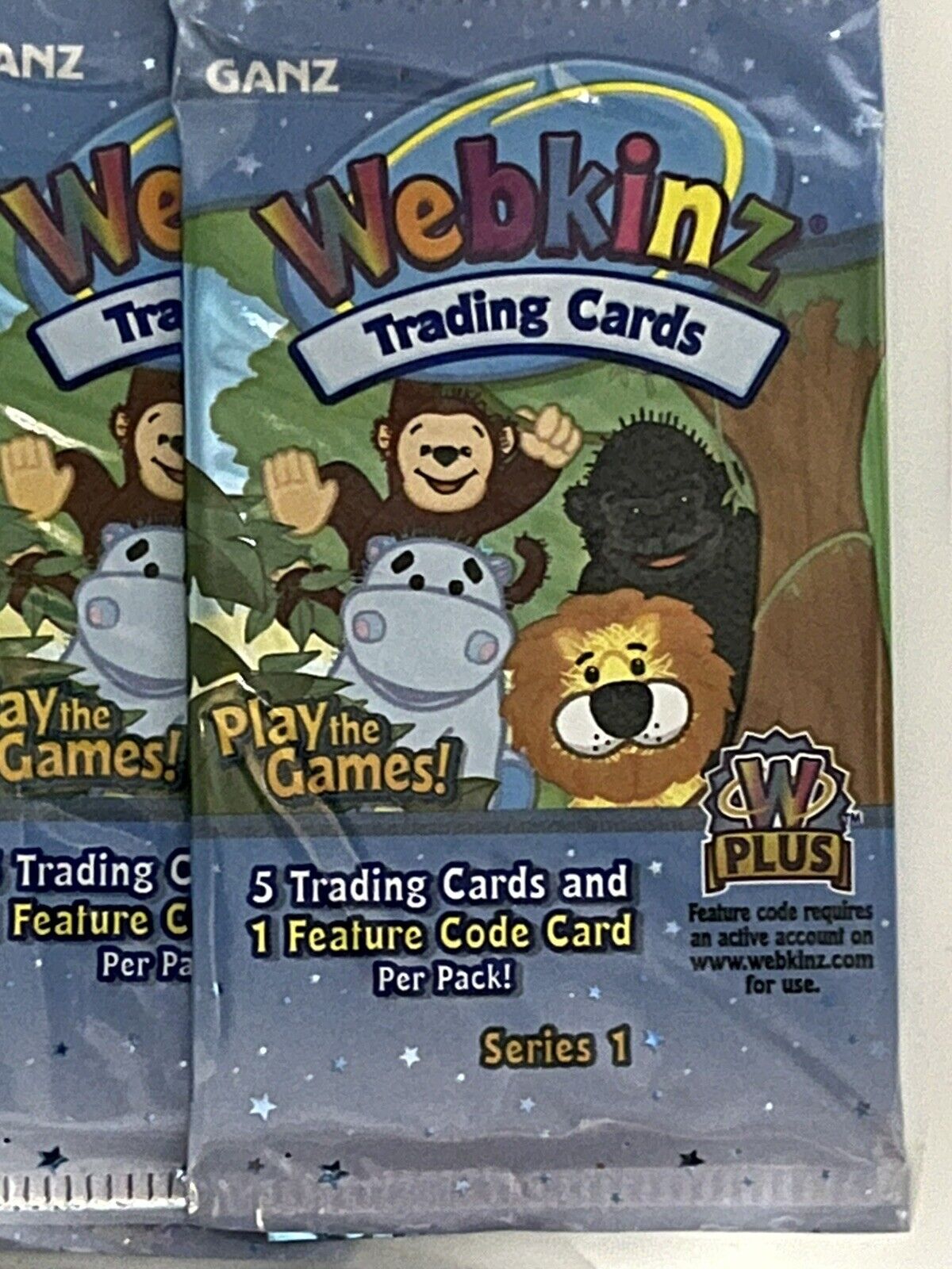 Webkinz Trading Cards Series 1 - LOT OF 10 PACKS -  New Factory Sealed- Stocking Ganz - фотография #4