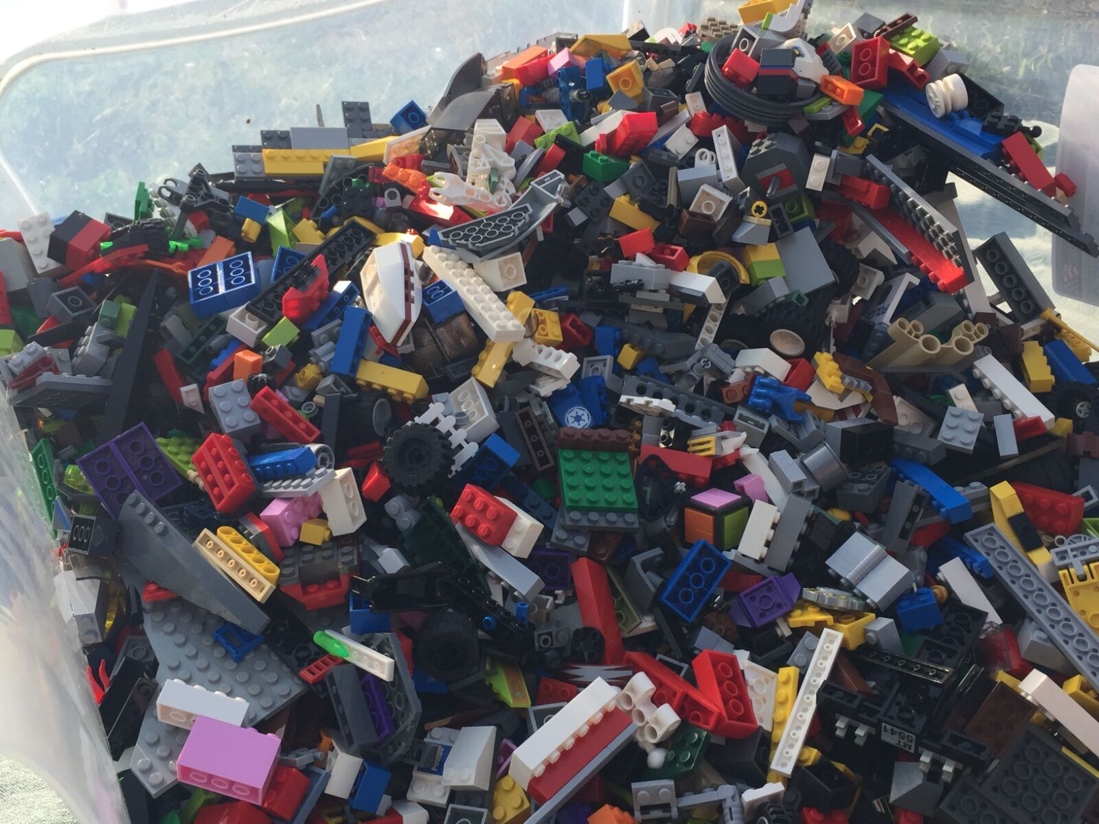2  POUND Of LEGO'S Bricks part pieces Lot Star Wars City Etc Bulk 100% LEGO - фотография #6
