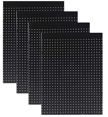WallPeg Pegboard Panels - Tuff Poly Peg Board - Choice of Size,Color, 2 or 12 pk WallPeg 2-12 B W 32