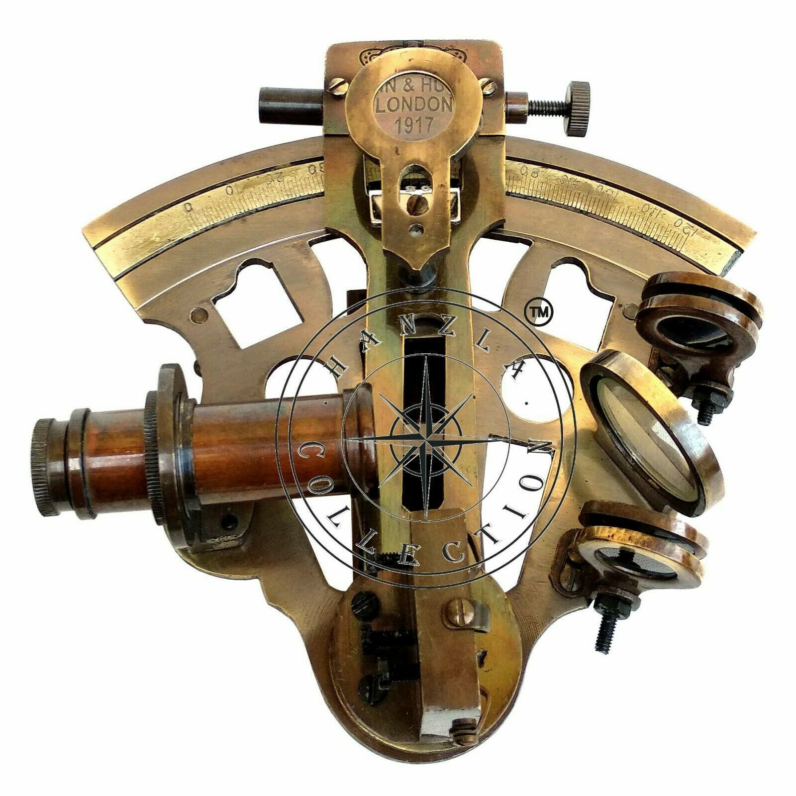 Antique Brass Working Marine Sextant Collectible Vintage Nautical Ship Astrolabe Без бренда - фотография #4