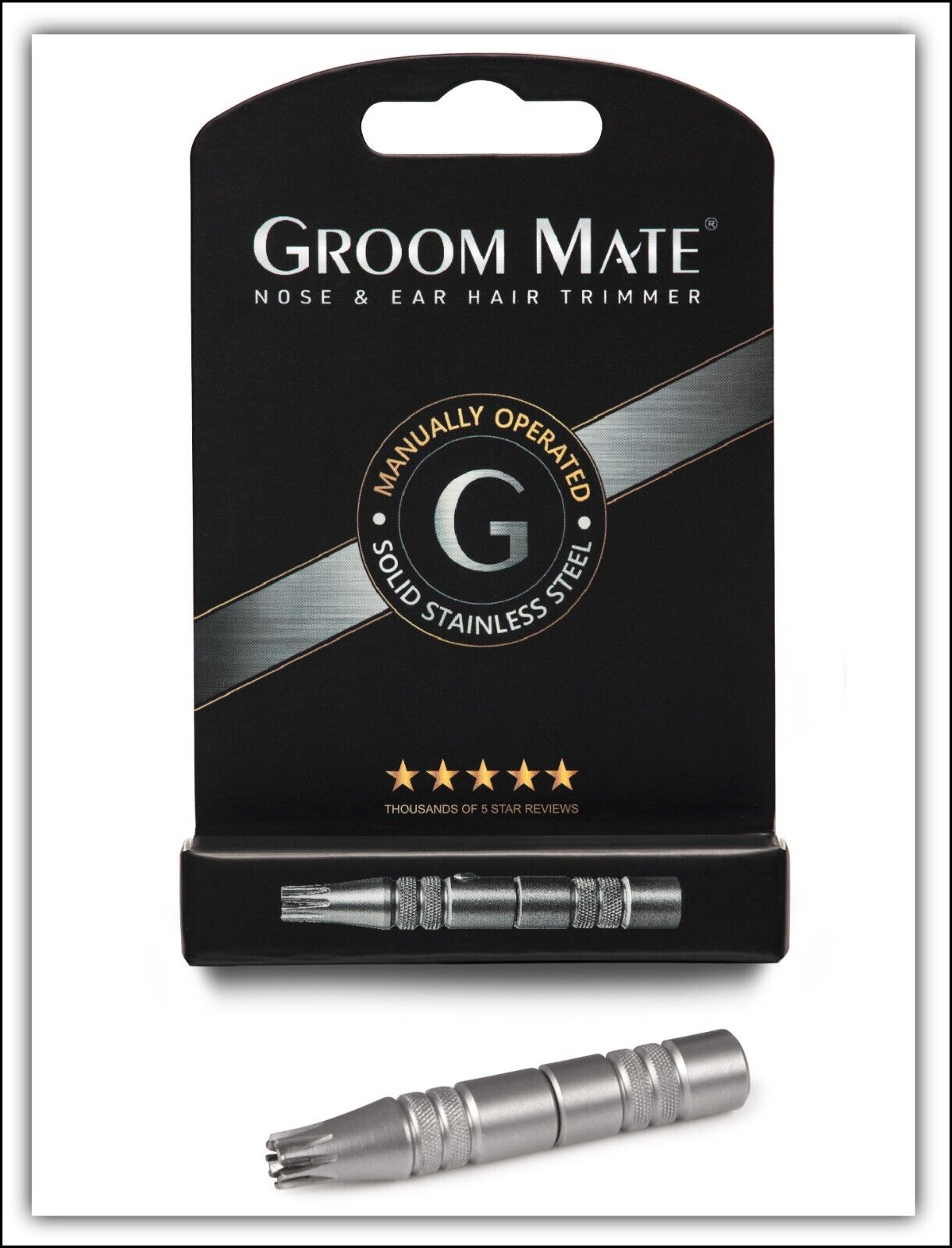 Authentic Groom Mate Nose Hair Trimmer - MADE IN USA - GUARANTEE - Stainless Groom Mate 25420 - фотография #6