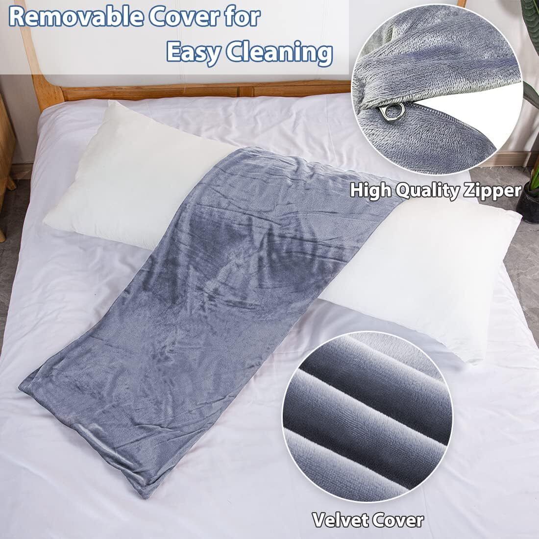 Full Body Pillow for Adults, Long Sleeping, Big Pillows Bed, Large, Dark Grey  1 MIDDLE ONE MO-BP-DG - фотография #4