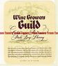 Unused 1940s CALIFORNIA Lodi Wine Growers GUILD POLOMINO PALE DRY SHERRY Label Без бренда