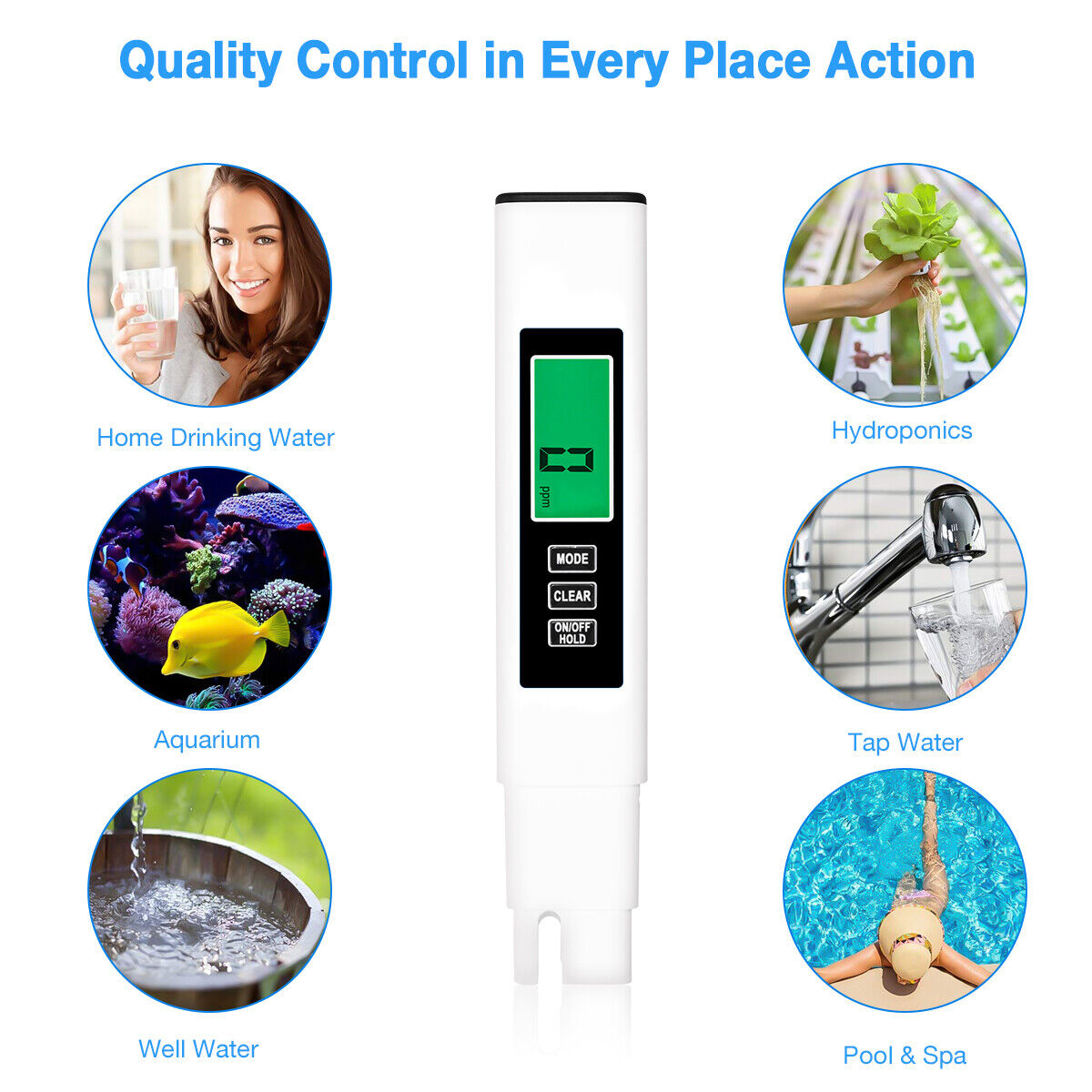 4in1 TDS PPM Meter Digital Tester Home Drinking Water Quality Purity Test Tester Unbranded Does not apply - фотография #8