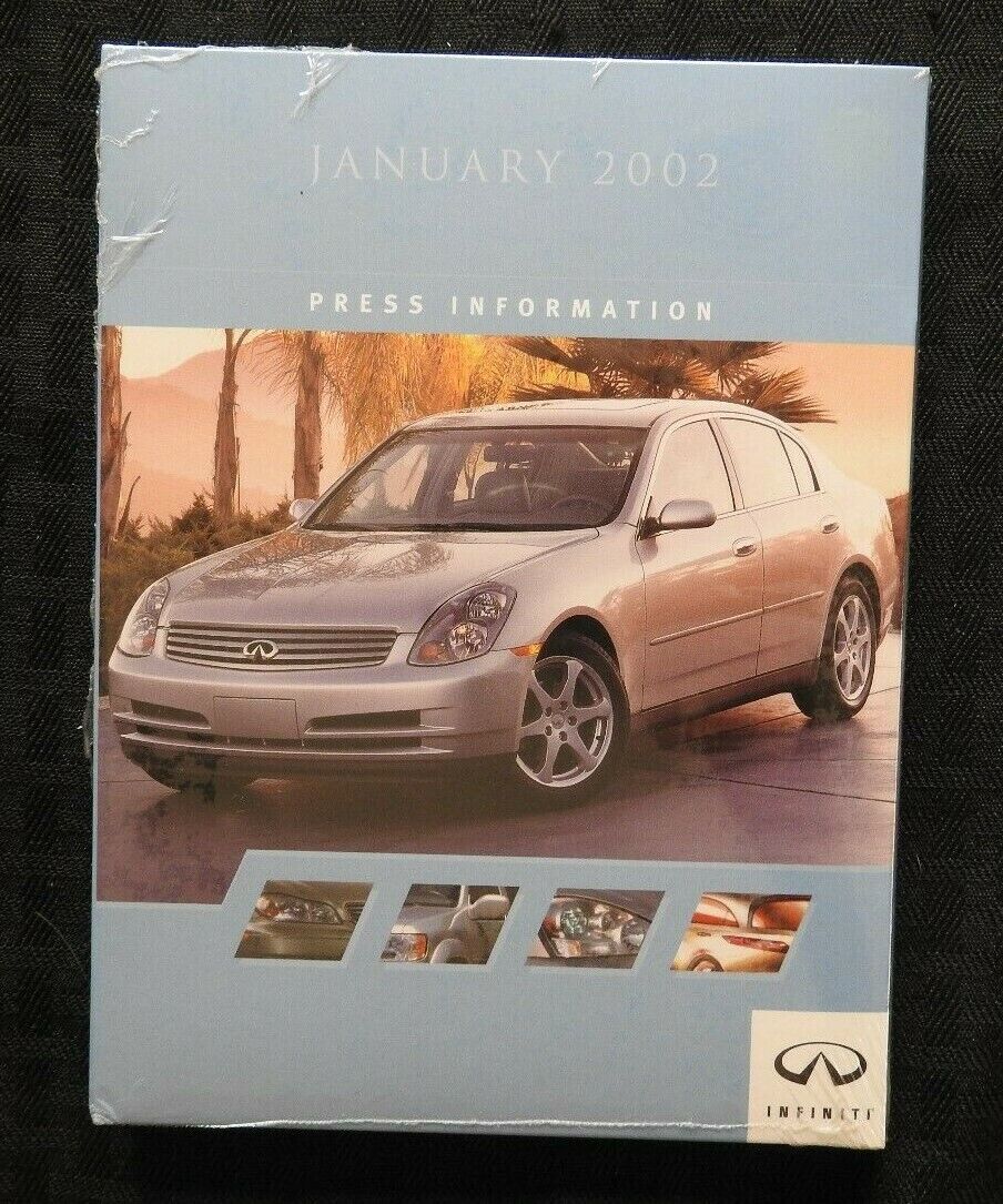 2002 INFINITI Q45 I35 QX4 Press Kit MEDIA GUIDE DVD BROCHURE MINTY SEALED Без бренда