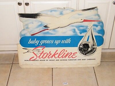 2 Vintage Storkline Baby Carriages Furniture Signs Chicago Storkline - фотография #3