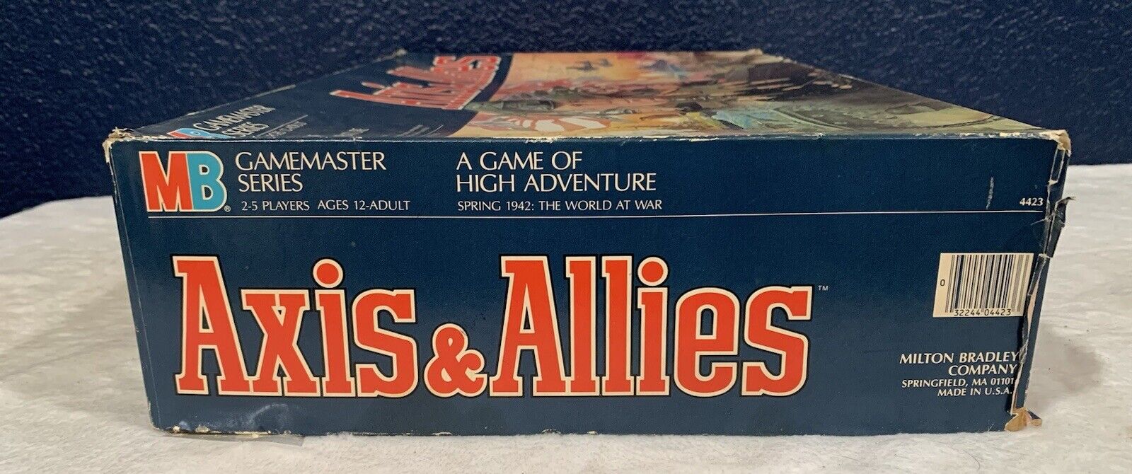 1984 Axis and Allies Game by Milton Bradley Unpunched Complete Open Box Milton Bradley 4423 - фотография #3