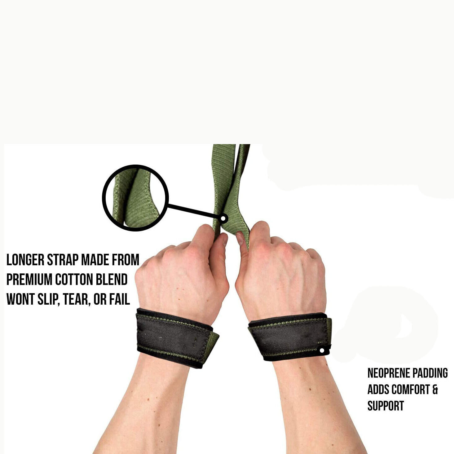 Wrist Straps for Weightlifting, Powerlifting, Strength Training for Adults Decorus Does not apply - фотография #2