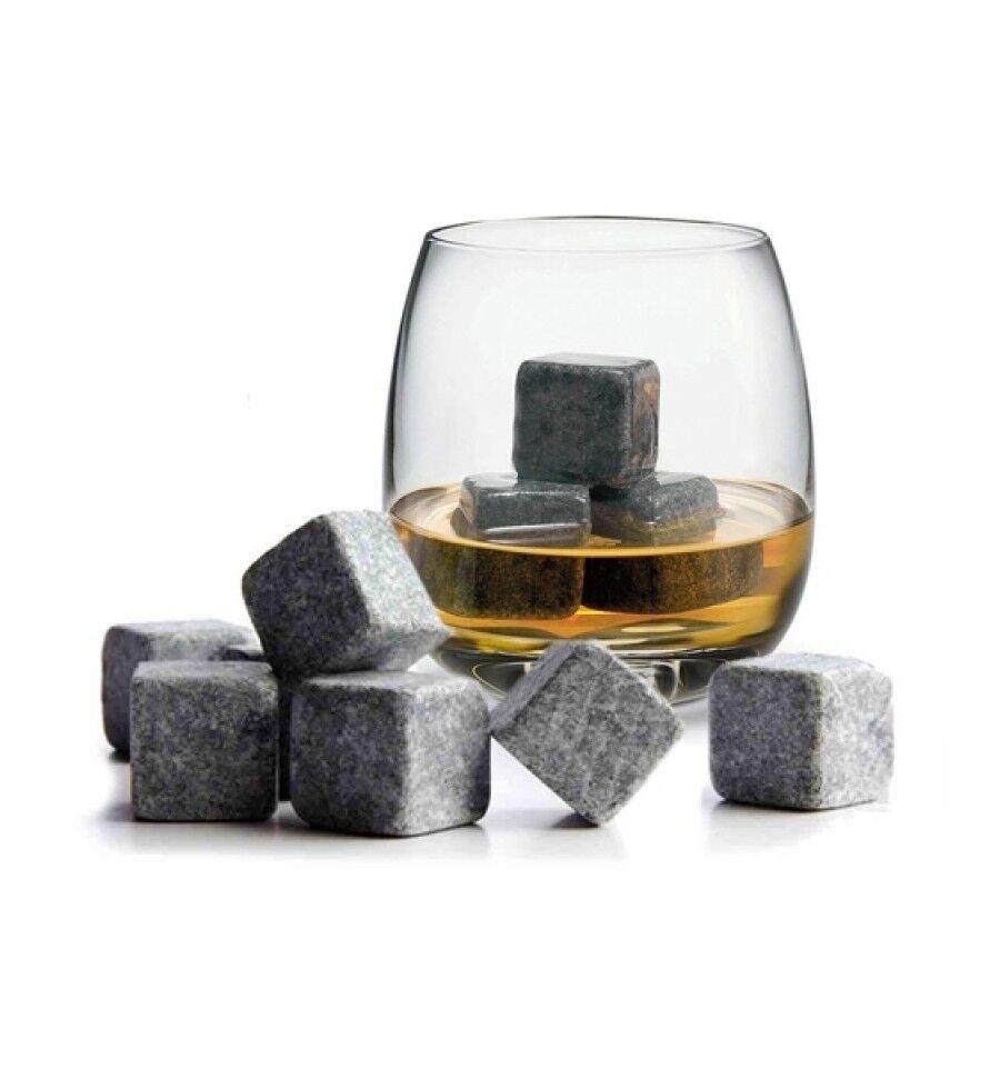 ON THE ROCKS WHISKEY STONES AND GLASS SET NEW IN BOX Unbranded