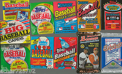 HUGE Lot of 100 Unopened Old Vintage Baseball Cards in Wax Cello Rack Packs Без бренда - фотография #6
