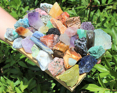 Bulk Crafters Collection 1/2 lb Box Gems Crystals Natural Raw Mineral 250g Rocks Без бренда - фотография #10