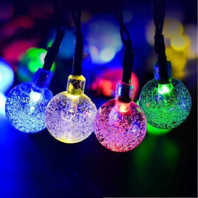 20ft 30 LED Solar String Ball Lights Outdoor Waterproof Warm White Garden Decor LINKPAL Does Not Apply - фотография #9