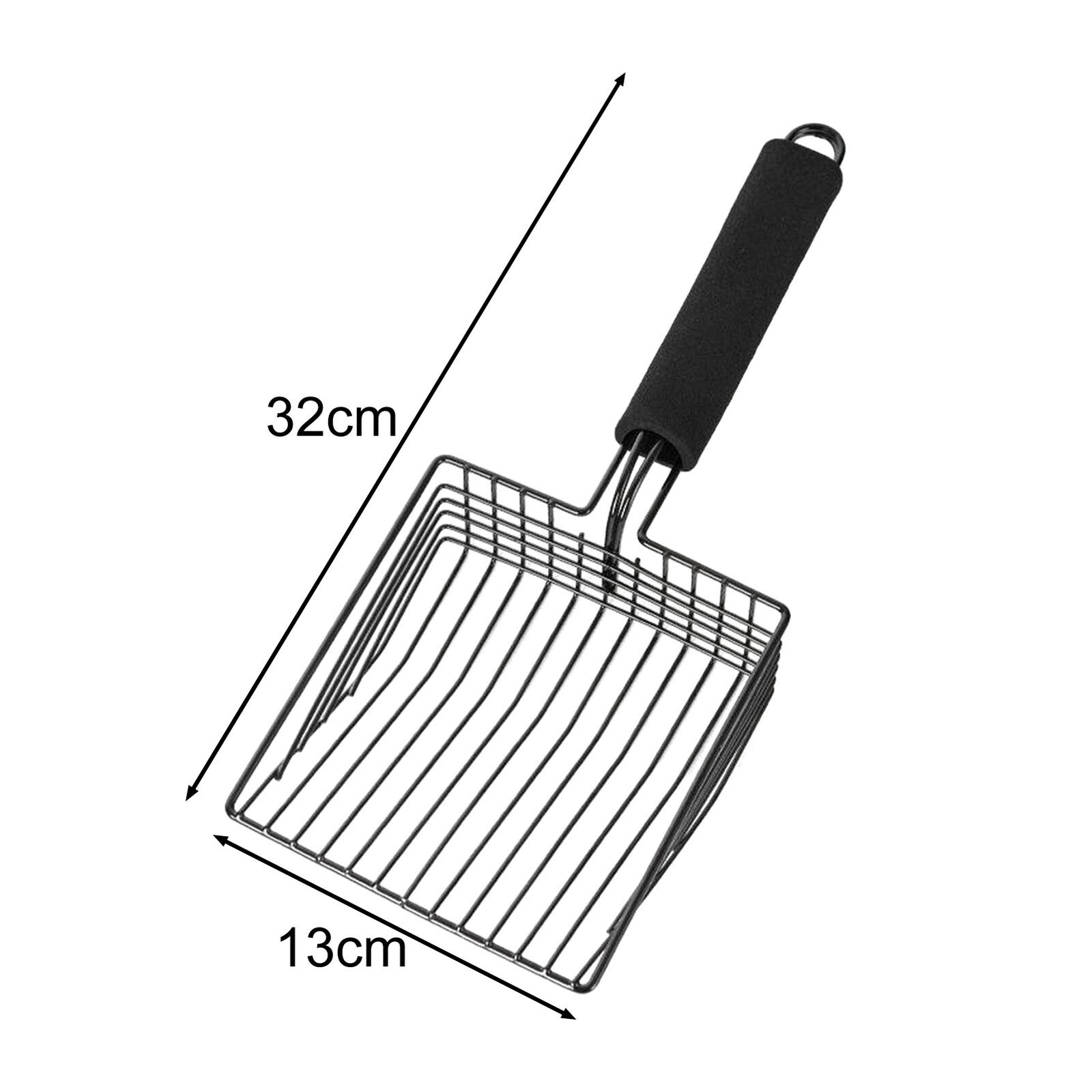 Cat Litter Shovel Reliable Tool Durable Non-stick Metal Scoop with Long Handle Unbranded - фотография #7