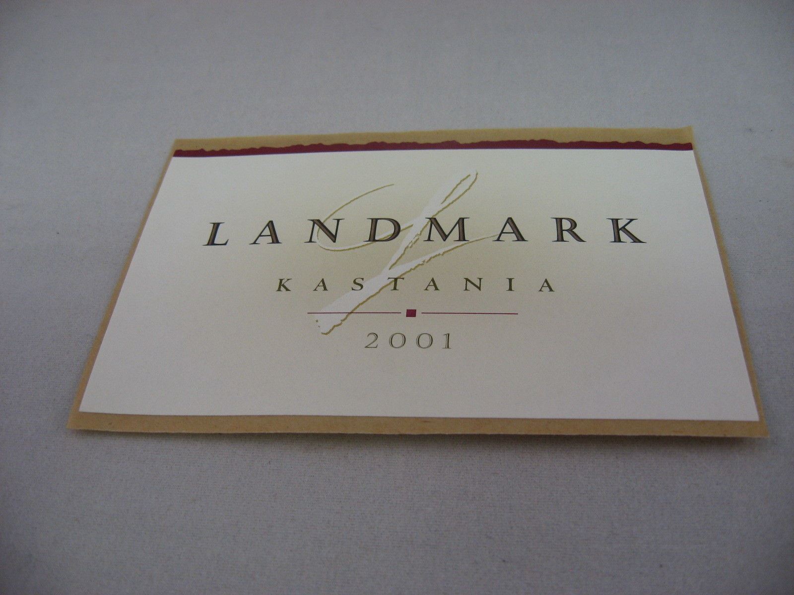 Wine Label: LANDMARK 2001 Kastania Без бренда - фотография #3