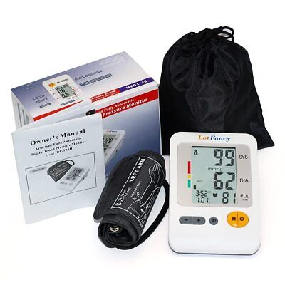 Automatic Digital Arm Blood Pressure Monitor Large BP Cuff Gauge Machine Meter LotFancy - фотография #6