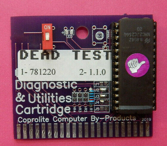 Deadtest COMMODORE 64 / 128  DEAD TEST DIAGNOSTIC cartridge  781220 PN-314139-02 Commodore COMMODORE