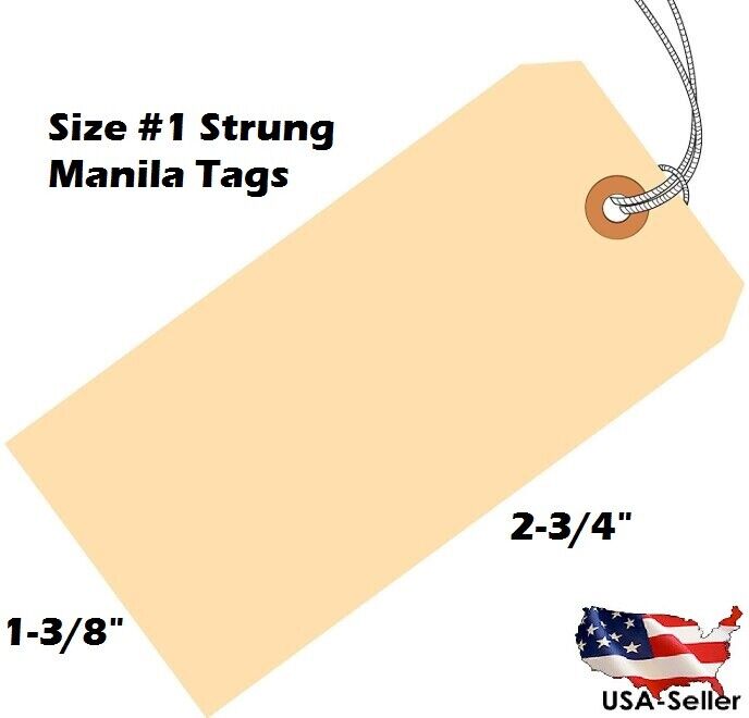Manila Tags With String Hang Shipping Label Scrapbook Strung Sizes 1 2 3 4 5 6 Pack1 Does Not Apply - фотография #8