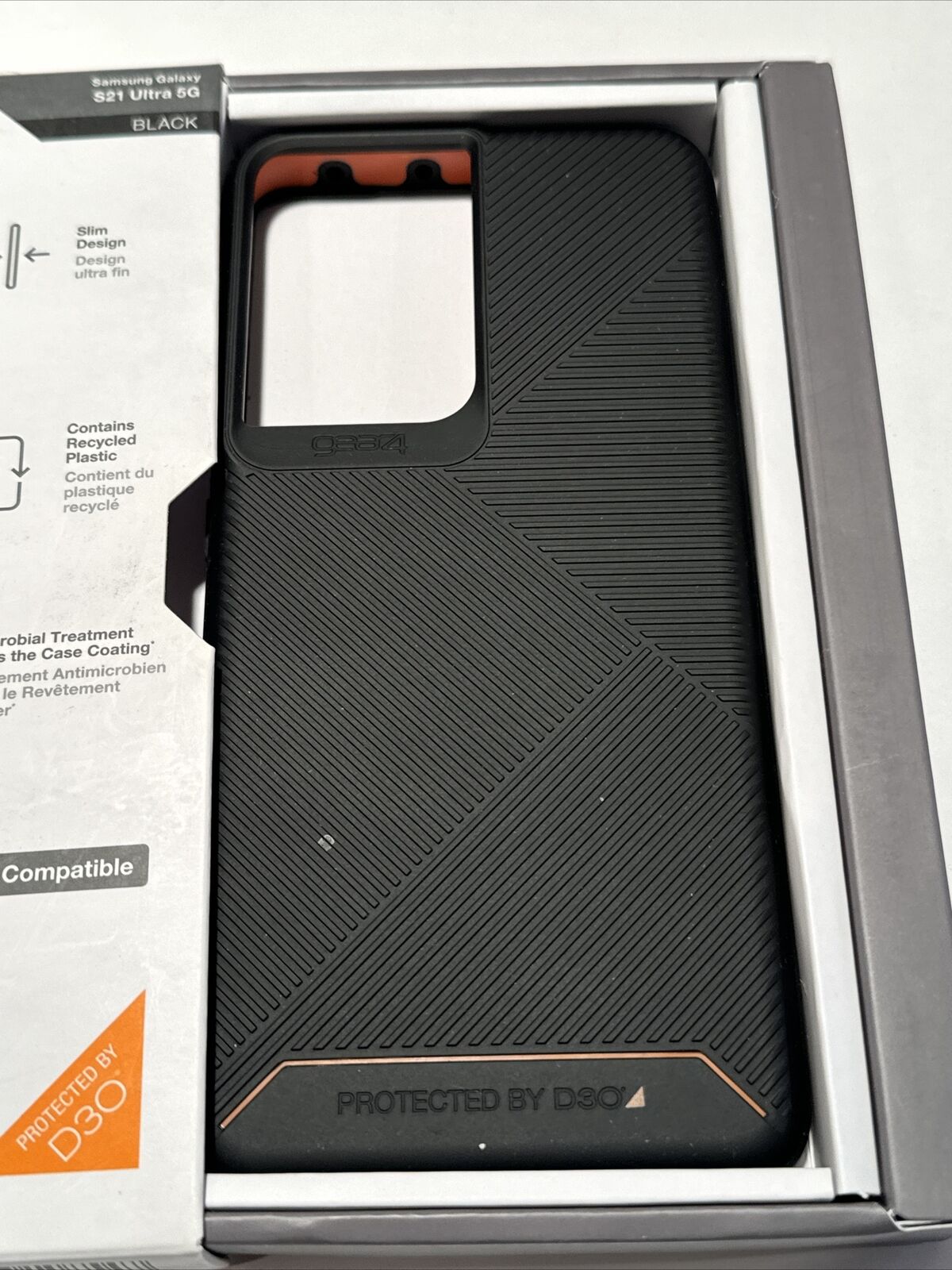 Gear4 Denali Case for Samsung Galaxy S21 Ultra 5G - Black Gear4 702007299 - фотография #5