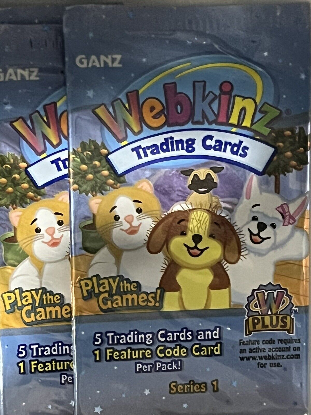 Webkinz Trading Cards Series 1 - LOT OF 10 PACKS -  New Factory Sealed- Stocking Ganz - фотография #5