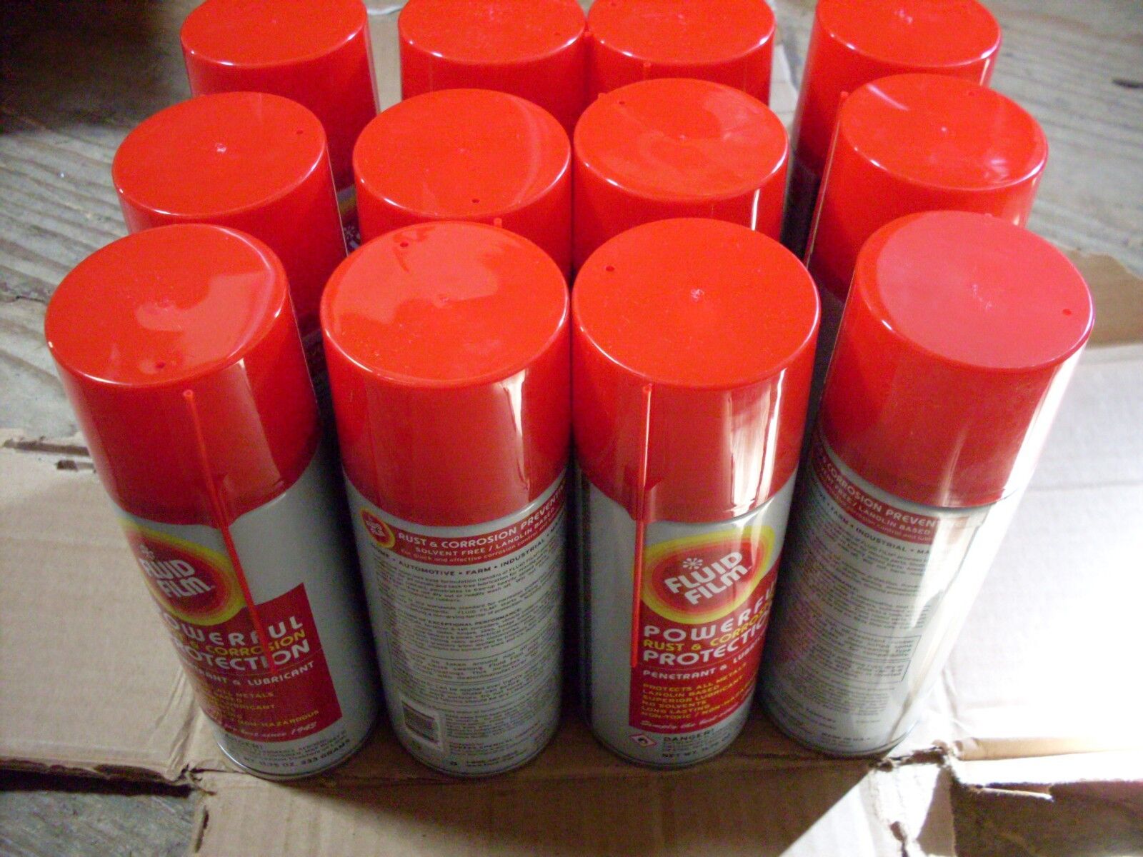 Fluid Film Corrosion Rust Protect Prevention Lubricant 11.75Oz Aerosol, 12-Pack Eureka Chemical Company (Fluid Film) 803001-3871131