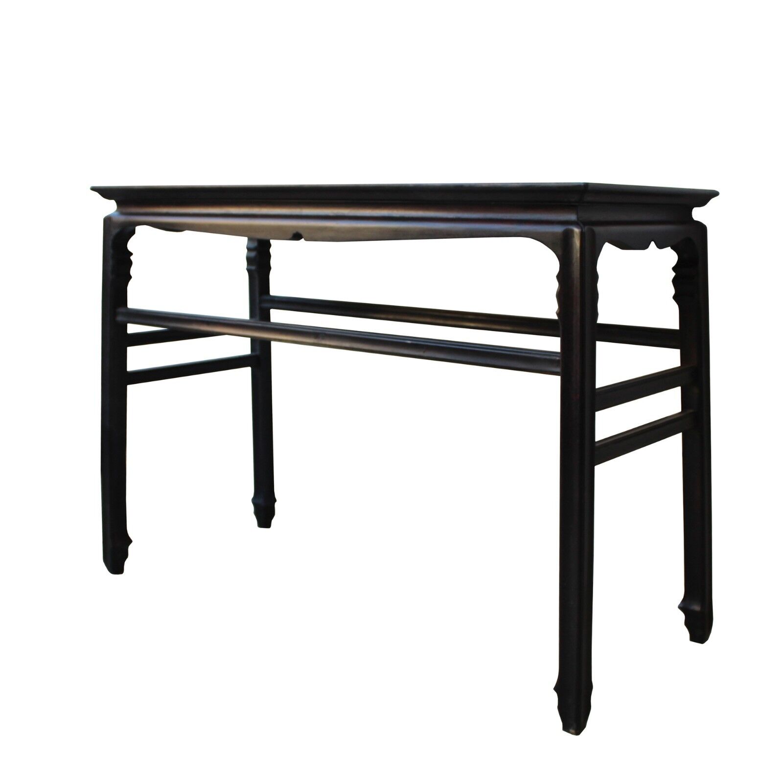 Chinese Dark Brown Huali Rosewood Ming Style Apron Side Altar Table cs4531 Handmade Does Not Apply - фотография #4