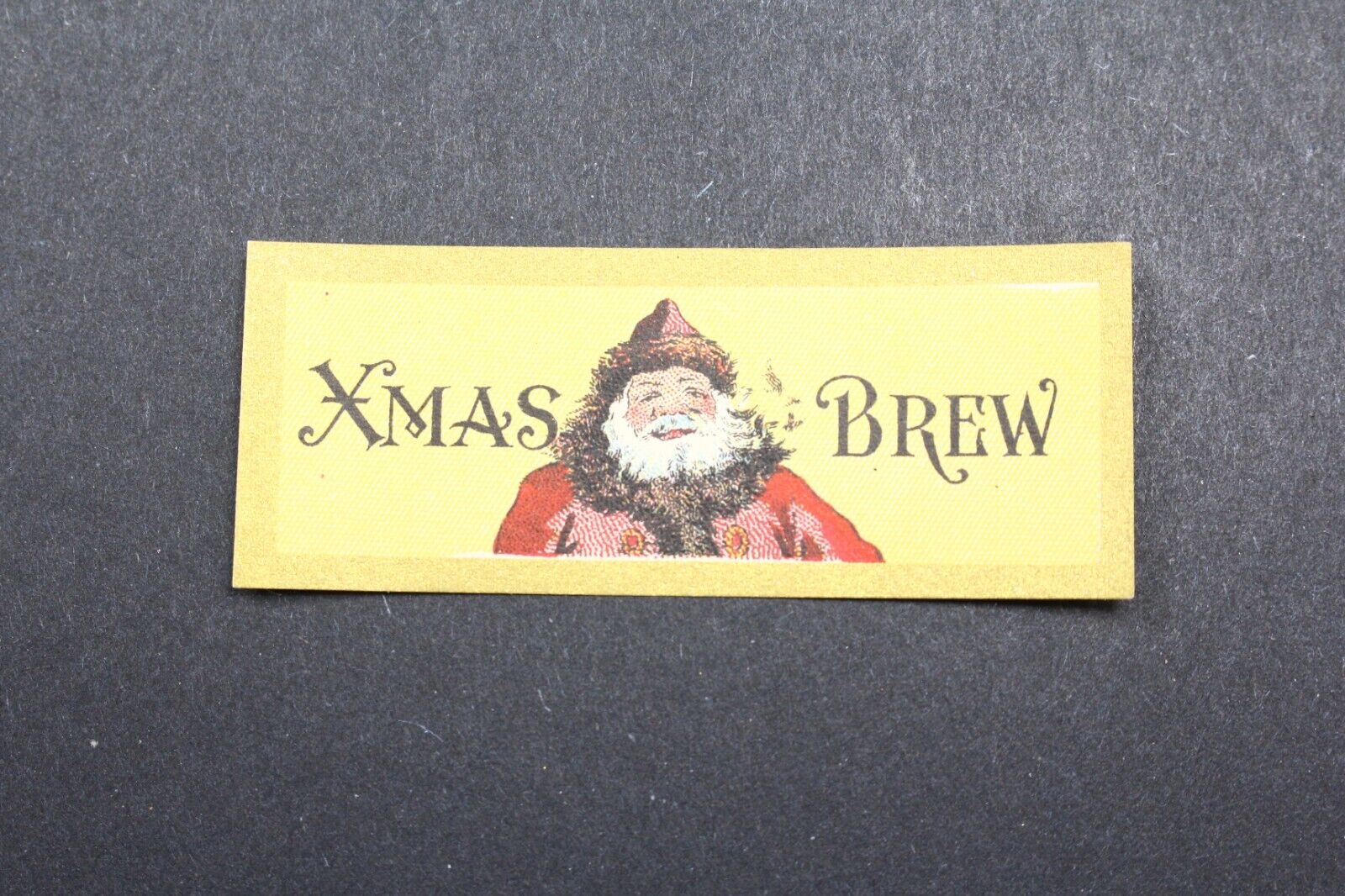 Lot of  6 NOS Santa Xmas Brew labels. Xmas Brew - фотография #2