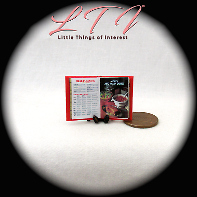 BETTY CROCKER'S COOKBOOK 1:12 Scale Miniature Readable Illustrated Book Little THINGS of Interest N/A - фотография #4