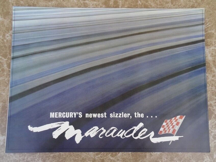 1963 Mercury MARAUDER S-55 Color Sales Brochure - Original NEW OLD STOCK Без бренда Marauder