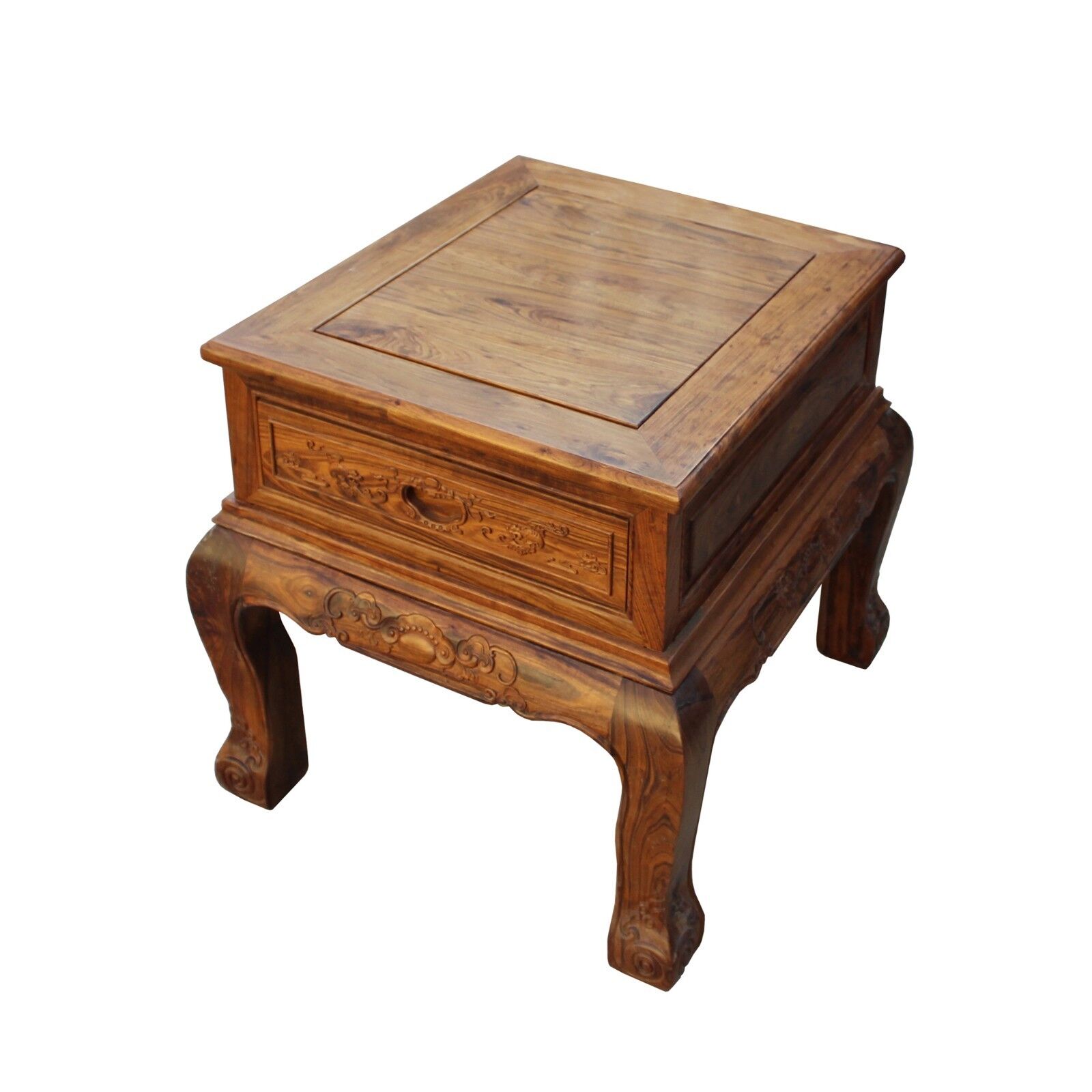Chinese Oriental Huali Rosewood Flower Motif Tea Table Stand cs4579 Handmade Does Not Apply - фотография #5