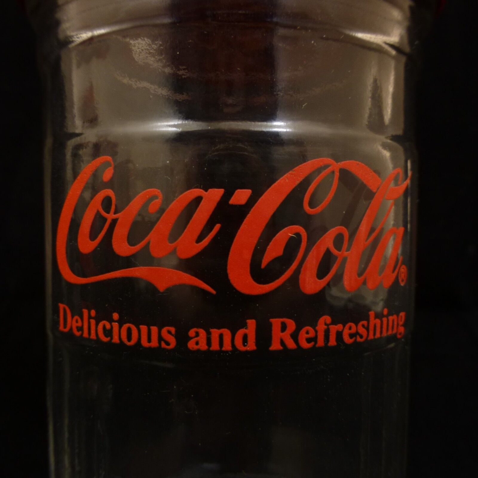 NOS Vintage 1992 COCA-COLA Glass SUGAR SHAKER JAR Red METAL LID Restaurant Style Coca-Cola - фотография #2