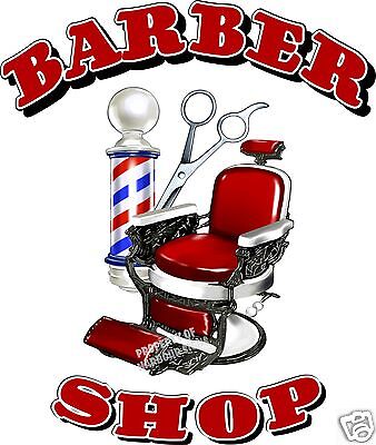 Barber Shop Men's Hair Cuts Care Vinyl Sign for Window Storefront Van Decal 36" Harbour Signs