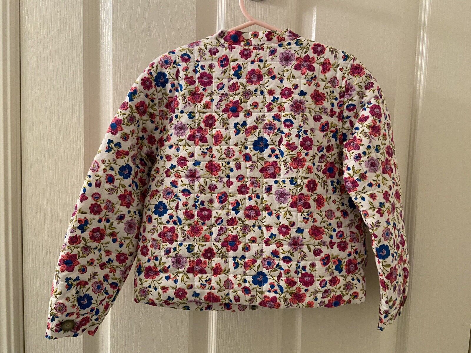 Tea Collection Mercado Rodriguez Floral Quilted Jacket Girls Size Small 4-5 NWT Tea Collection Mercado Rodriguez Jacket - фотография #7