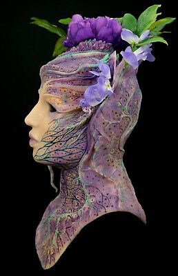  "Flower Fairy"  Halloween Silicone Mask, NEW Hand Made, Pro High Quality Mask Без бренда - фотография #5
