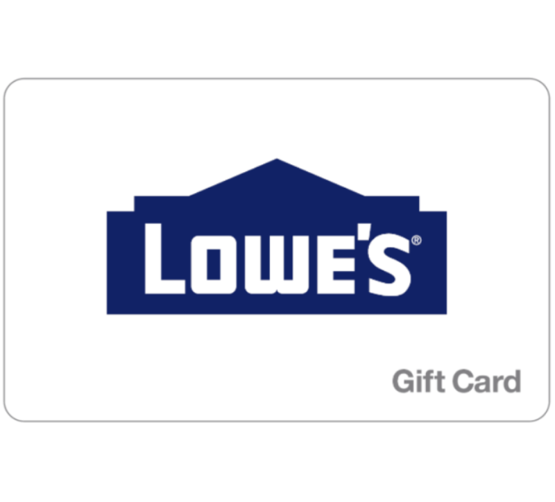 Lowe's Gift Card - $25, $50, $100 or $200 - Email delivery  Lowes