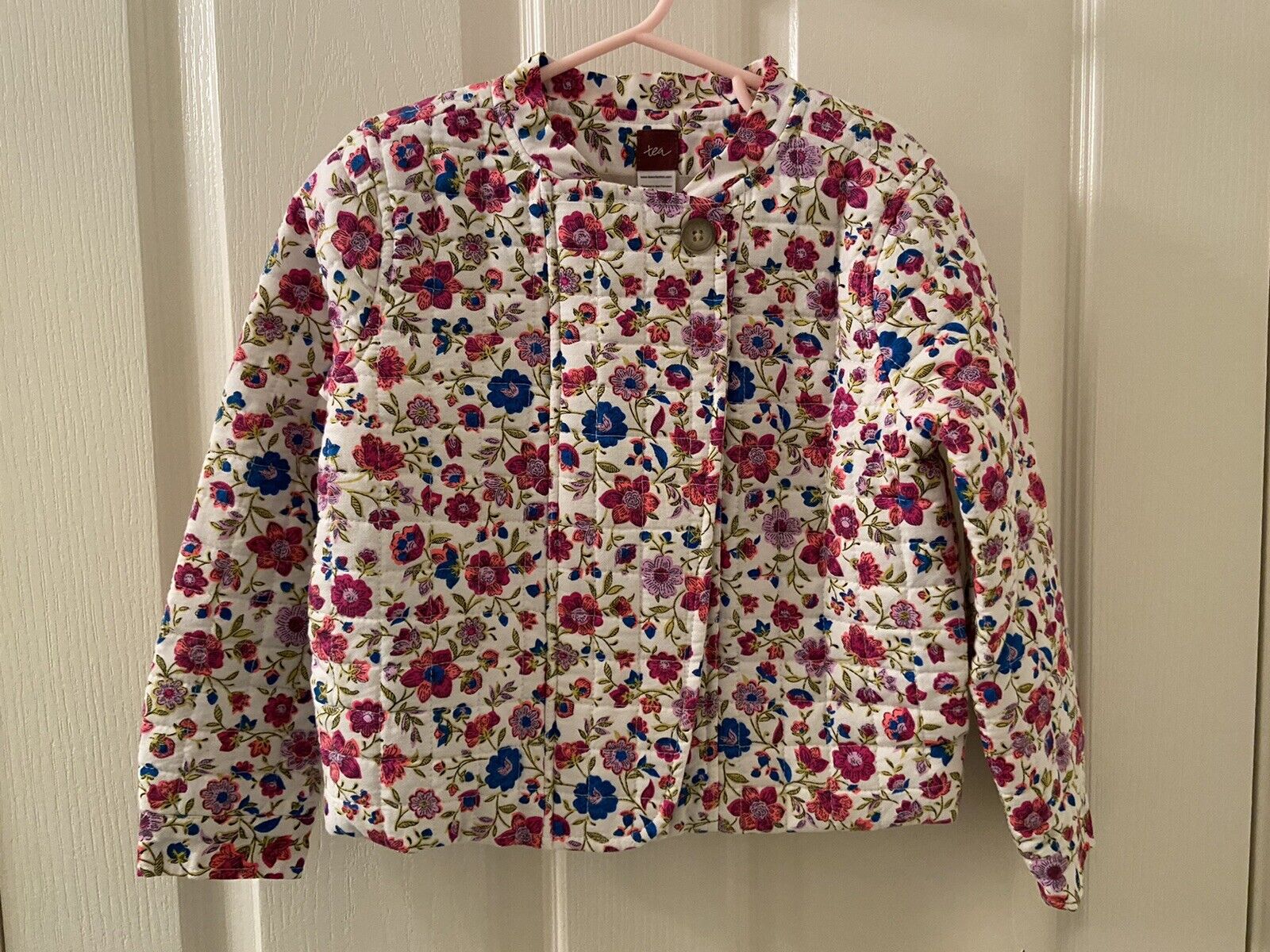 Tea Collection Mercado Rodriguez Floral Quilted Jacket Girls Size Small 4-5 NWT Tea Collection Mercado Rodriguez Jacket