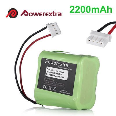 7.2V Replacement Battery for iRobot Mint 4200 4205 Braava 320 321 Vacuum Cleaner Powerextra IR4200-22