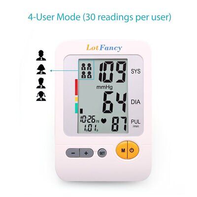 Automatic Digital Arm Blood Pressure Monitor Large BP Cuff Gauge Machine Meter LotFancy - фотография #4