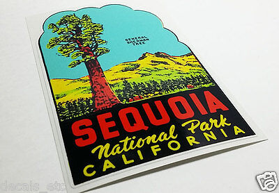 SEQUOIA NATIONAL PARK CALIFORNIA Vintage Style Travel DECAL / Vinyl STICKER Без бренда - фотография #2