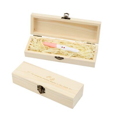 Pregnancy Test Keepsake Box, Surprise Wooden Pregnancy Announcement Gifts Box... KCGANI