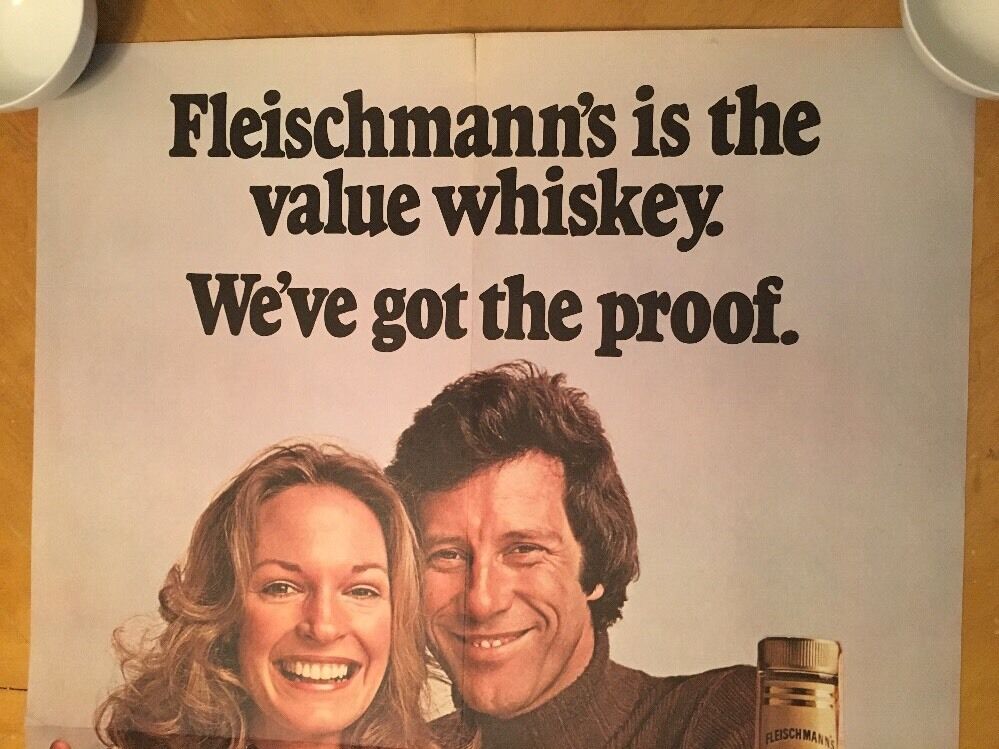 Fleischmann's Vintage Poster Advertisement Whiskey Liquor Pin-up 1975 Original Без бренда - фотография #2