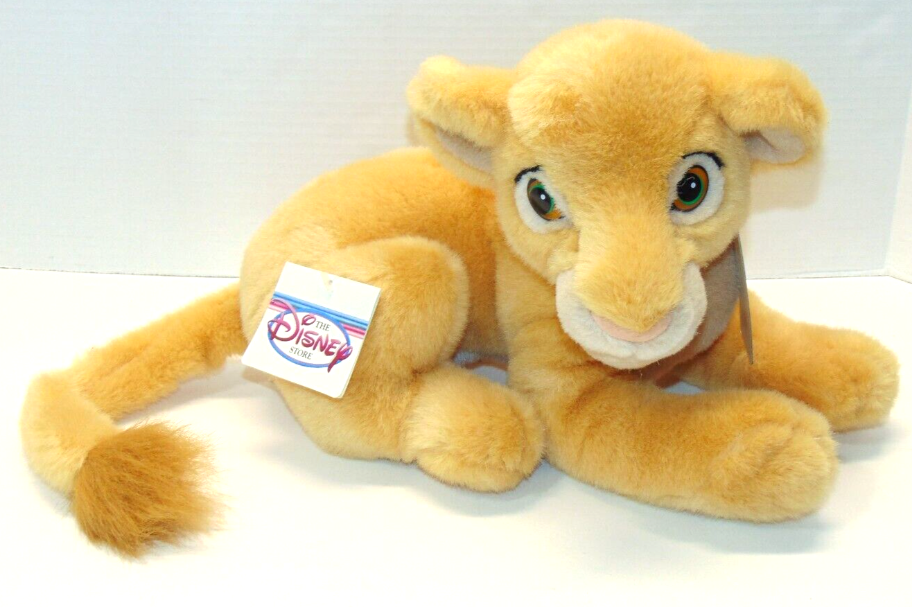 DISNEY STORE 14" Plush YOUNG NALA CUB The LION KING Stuffed Toy Animal NEW TAGS Disney Store 65518