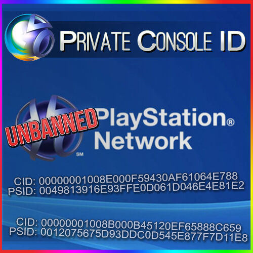 Console ID + PSID IDPS Unban 100% private with warranty Без бренда