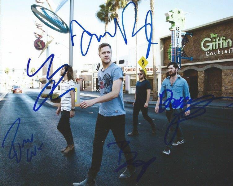 REPRINT - IMAGINE DRAGONS Autographed Signed 8 x 10 Photo Poster Без бренда